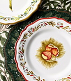 Les-Ottomans Set of 4 hand-painted ceramic plates