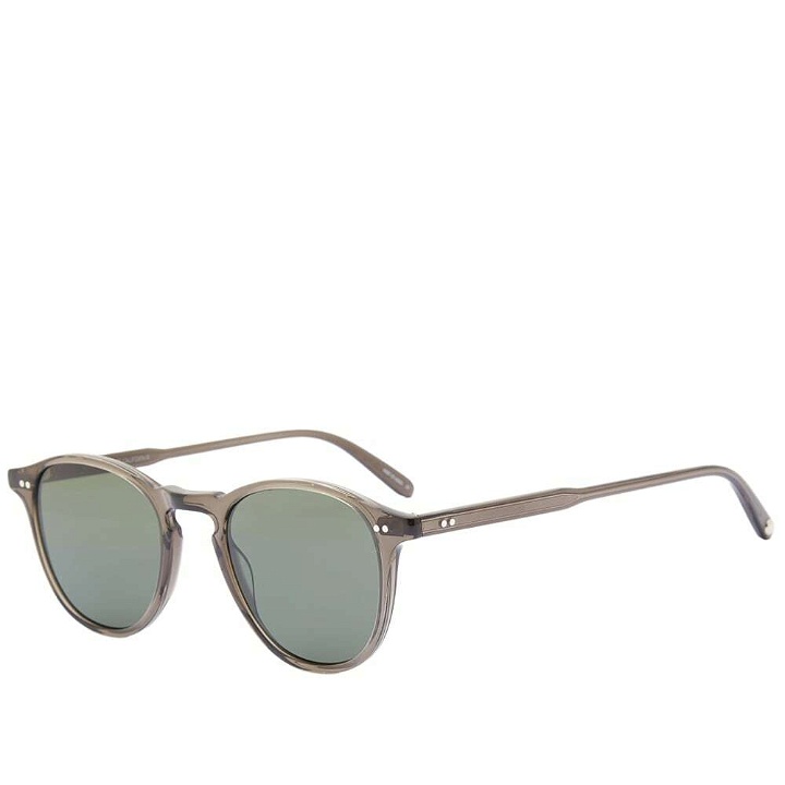 Photo: Garrett Leight Hampton Sunglasses in Black Glass/Semi Flat