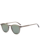 Garrett Leight Hampton Sunglasses in Black Glass/Semi Flat