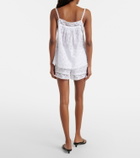 Eres Floralie floral cotton-blend voile shorts