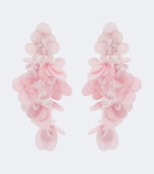 Oscar de la Renta Embellished drop earrings