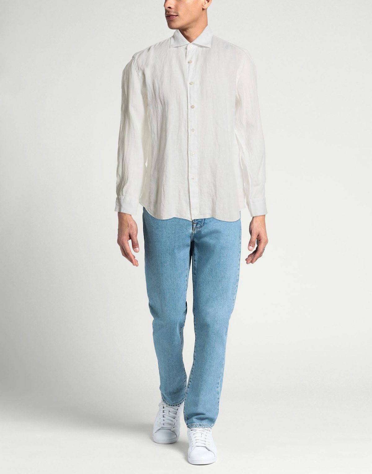 Finamore 1925 Mens Shirt in White