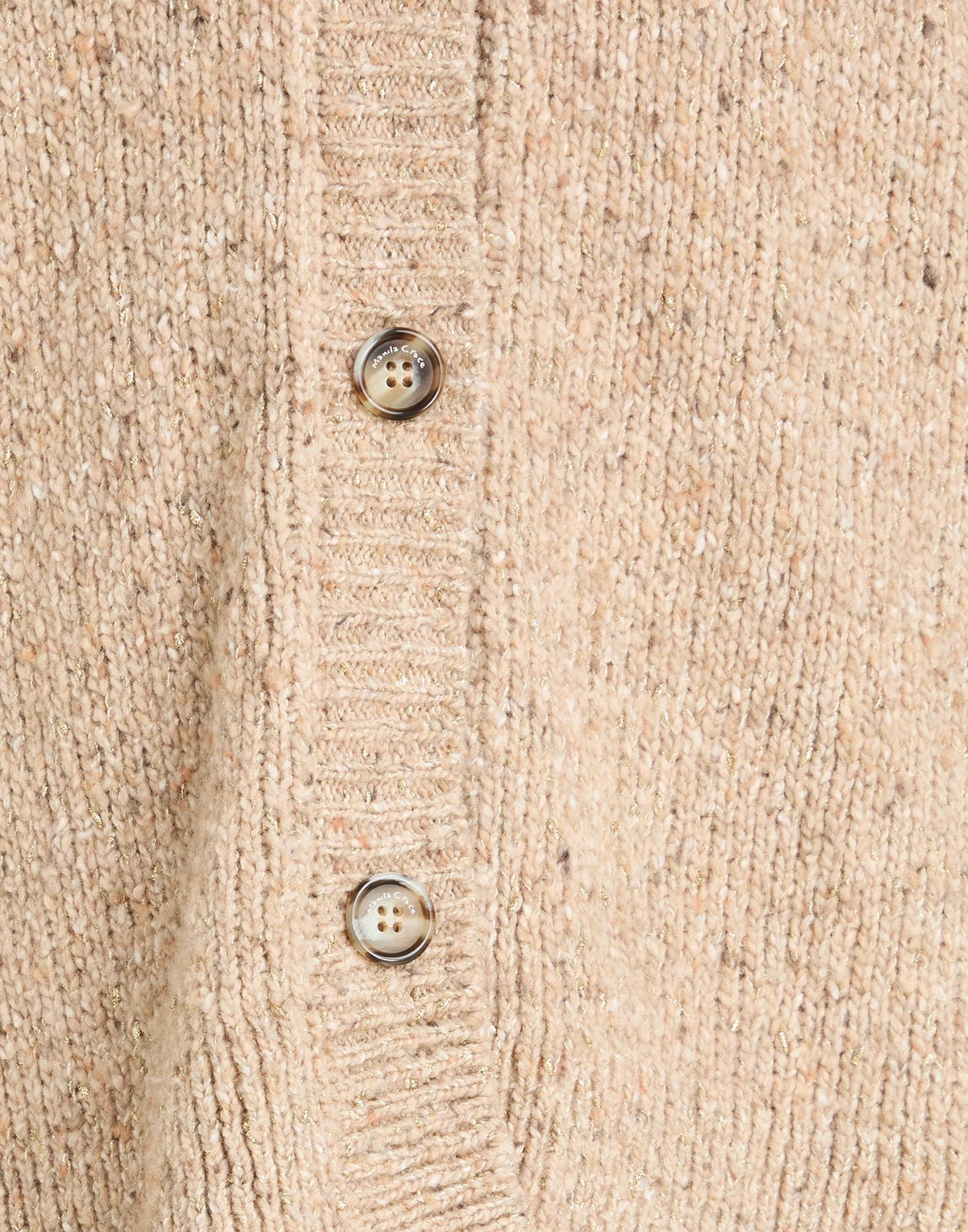 Manila Grace Womens Cardigan in Beige