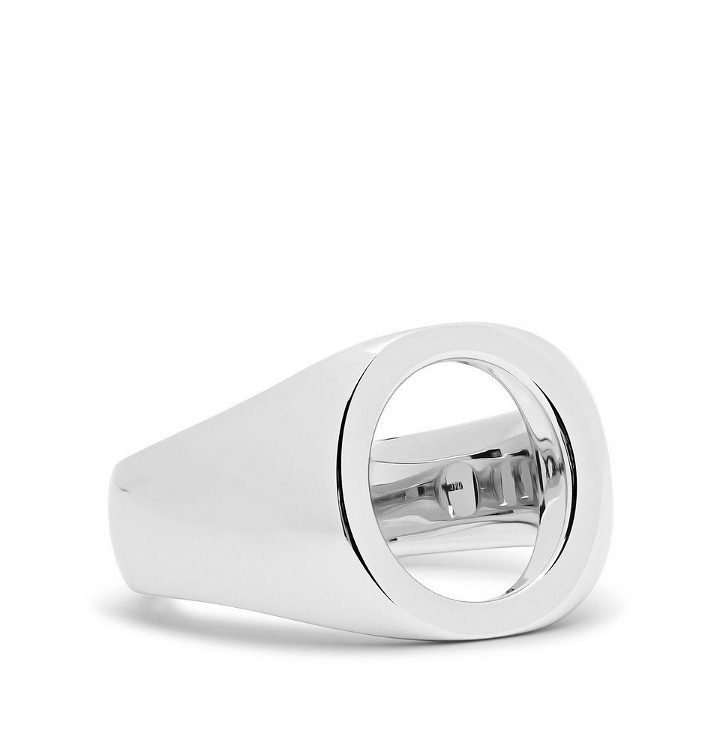 Photo: Tom Wood - Open Oval Polished Sterling Silver Ring - Silver