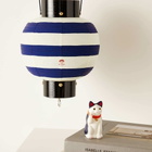BEAMS JAPAN Paper Lantern - Striped in Indigo