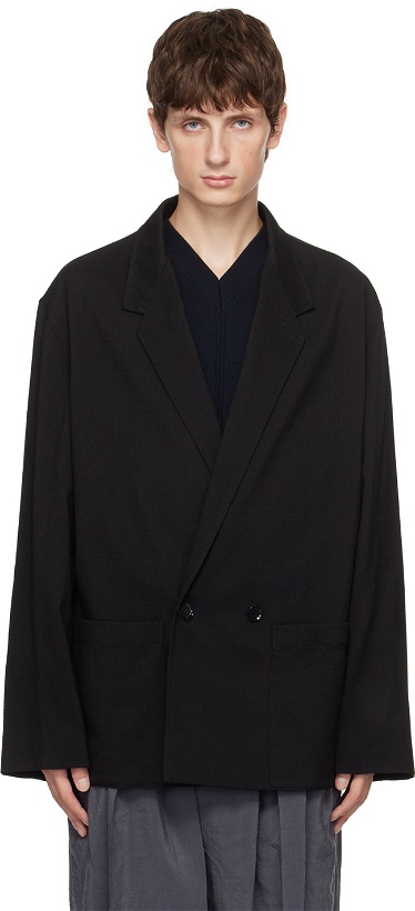 Photo: LEMAIRE Black Double-Breasted Blazer