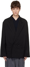 LEMAIRE Black Double-Breasted Blazer