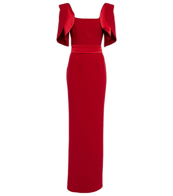 Photo: Safiyaa Belted crêpe maxi dress