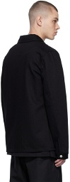 Alexander McQueen Black Zip Pocket Denim Jacket