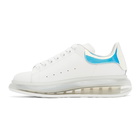 Alexander McQueen White and Iridescent Oversized Sneakers