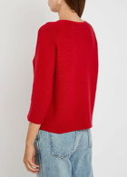 Weekend Max Mara Addotto Knitted Cotton Jumper Red
