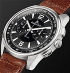 Jaeger-LeCoultre - Polaris Chronograph 42mm Stainless Steel and Leather Watch - Men - Black