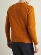 Kingsman - Shetland Virgin Wool Sweater - Orange