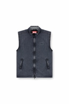 Diesel Vest in recycled nylon taslan - Jackets Mens in Blue