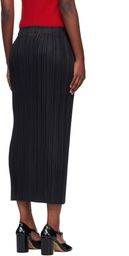 PLEATS PLEASE ISSEY MIYAKE Black Thicker 1 Maxi Skirt