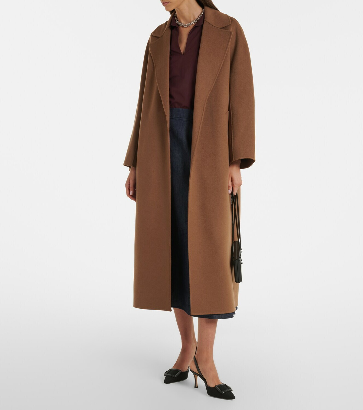 'S Max Mara Virgin wool wrap coat