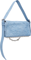 Alexander Wang Blue Denim Ricco Medium Flap Bag