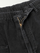 Remi Relief - Straight-Leg Appliquéd Denim Trousers - Black