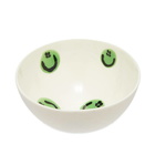 Frizbee Ceramics Men's Medium Bowl in Green Alien