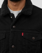 Levis Type 3 Sherpa Trucker Jacket Black - Mens - Denim Jackets