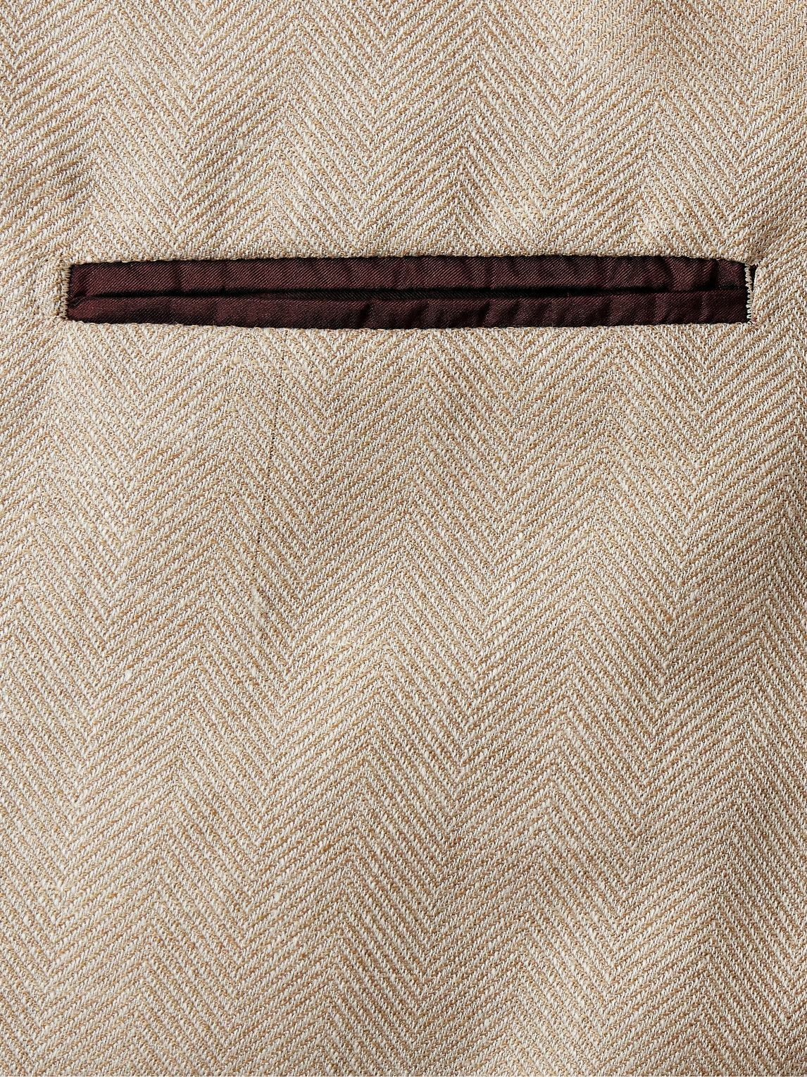 Rubinacci - Unstructured Double-Breasted Herringbone Virgin Wool, Silk and Linen-Blend Blazer - Neutrals