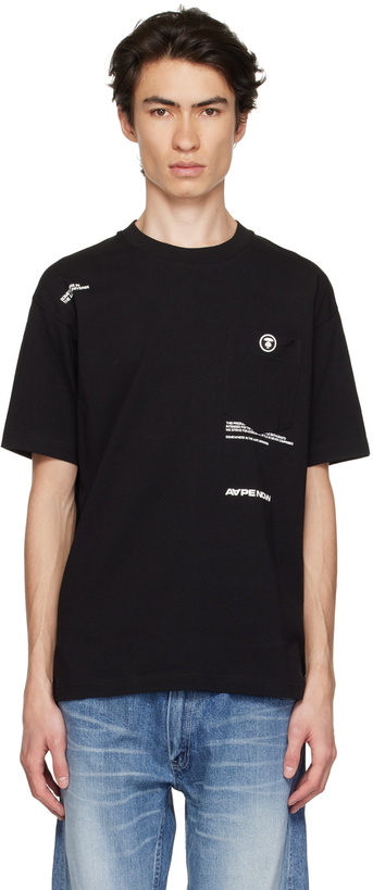 Photo: AAPE by A Bathing Ape Black Patch Pocket T-Shirt