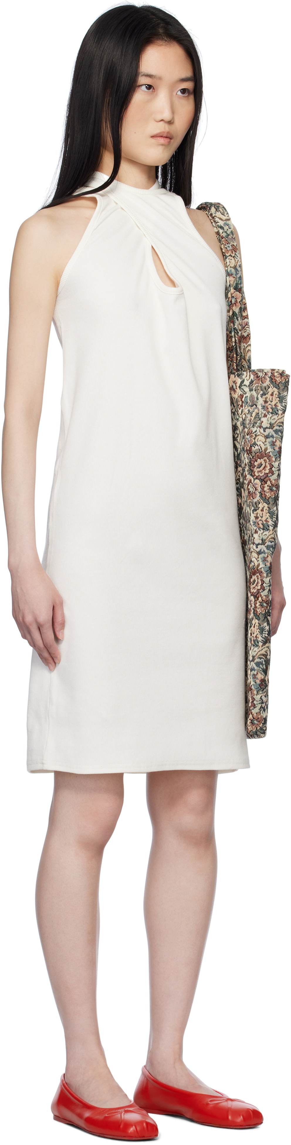 Bless Off-White Twintankdress Midi Dress