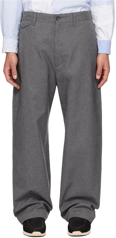 Photo: Engineered Garments Gray Officer Trousers