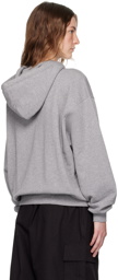 Acne Studios Gray Zip Hoodie