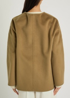 Rohe Mandarin Wool and Cashmere-blend Jacket Camel