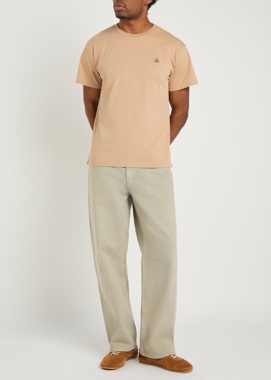 Vivienne Westwood Classic Logo Stretch-cotton T-shirt Brown