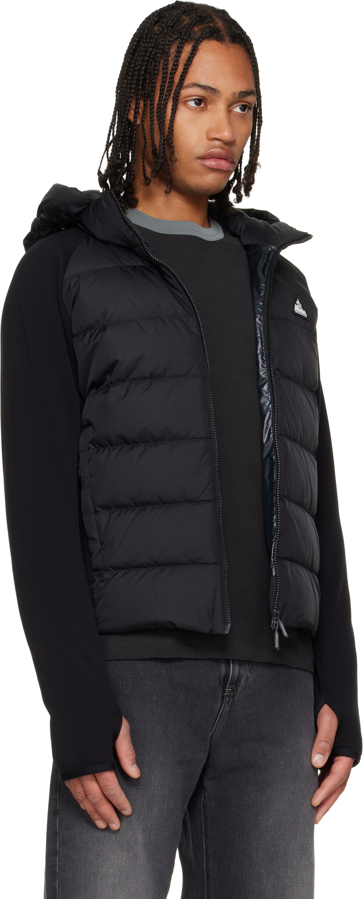Moncler Grenoble Black Maglia Down Jacket