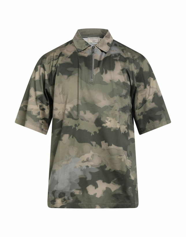 Photo: Maison Kitsuné Mens Polo shirt Military in Green