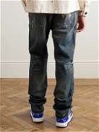Gallery Dept. - Starr 5001 Straight-Leg Paint-Splattered Distressed Jeans - Black