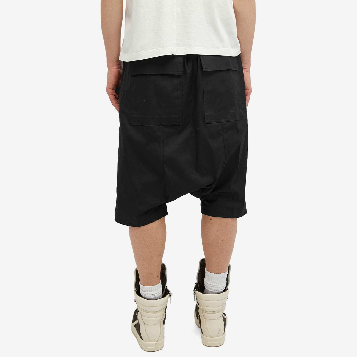 Rick Owens Men's Rick's Pod Shorts in Black Rick Owens