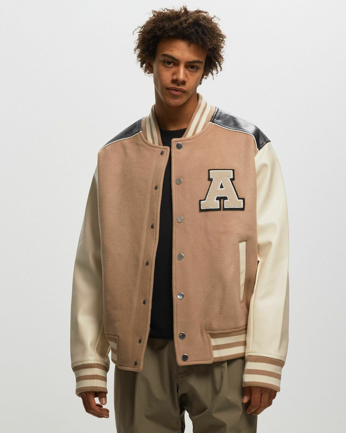 Axel Arigato Ivy Varsity Jacket Beige - Mens - College Jackets Axel Arigato