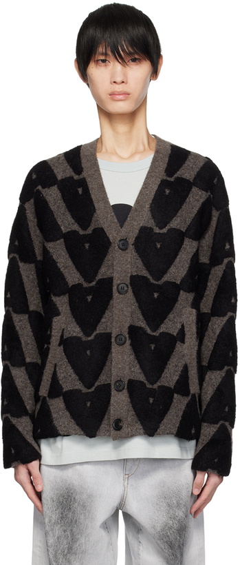 Photo: A PERSONAL NOTE 73 Gray Jacquard Cardigan