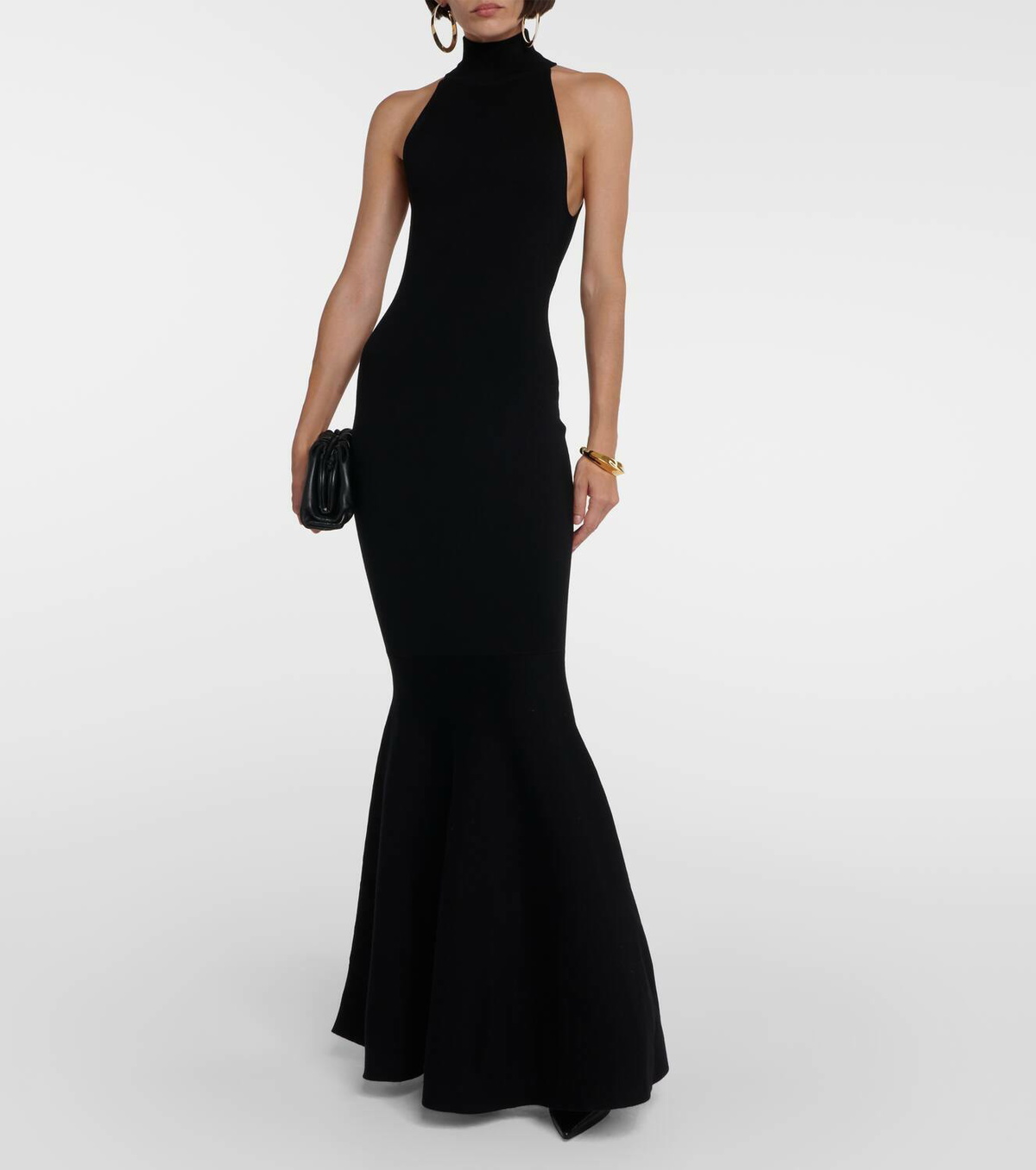 NINA RICCI ワンピース High-neck wool-blend maxi gown843000 Nina Ricci High-neck wool-blend maxi gown Nina Ricci