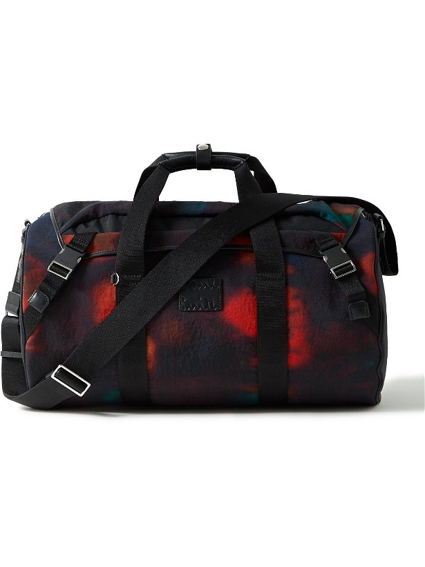 Photo: Paul Smith - Leather-Trimmed Printed Nylon-Canvas Duffle Bag