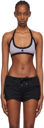 Courrèges Gray Buckle Bra