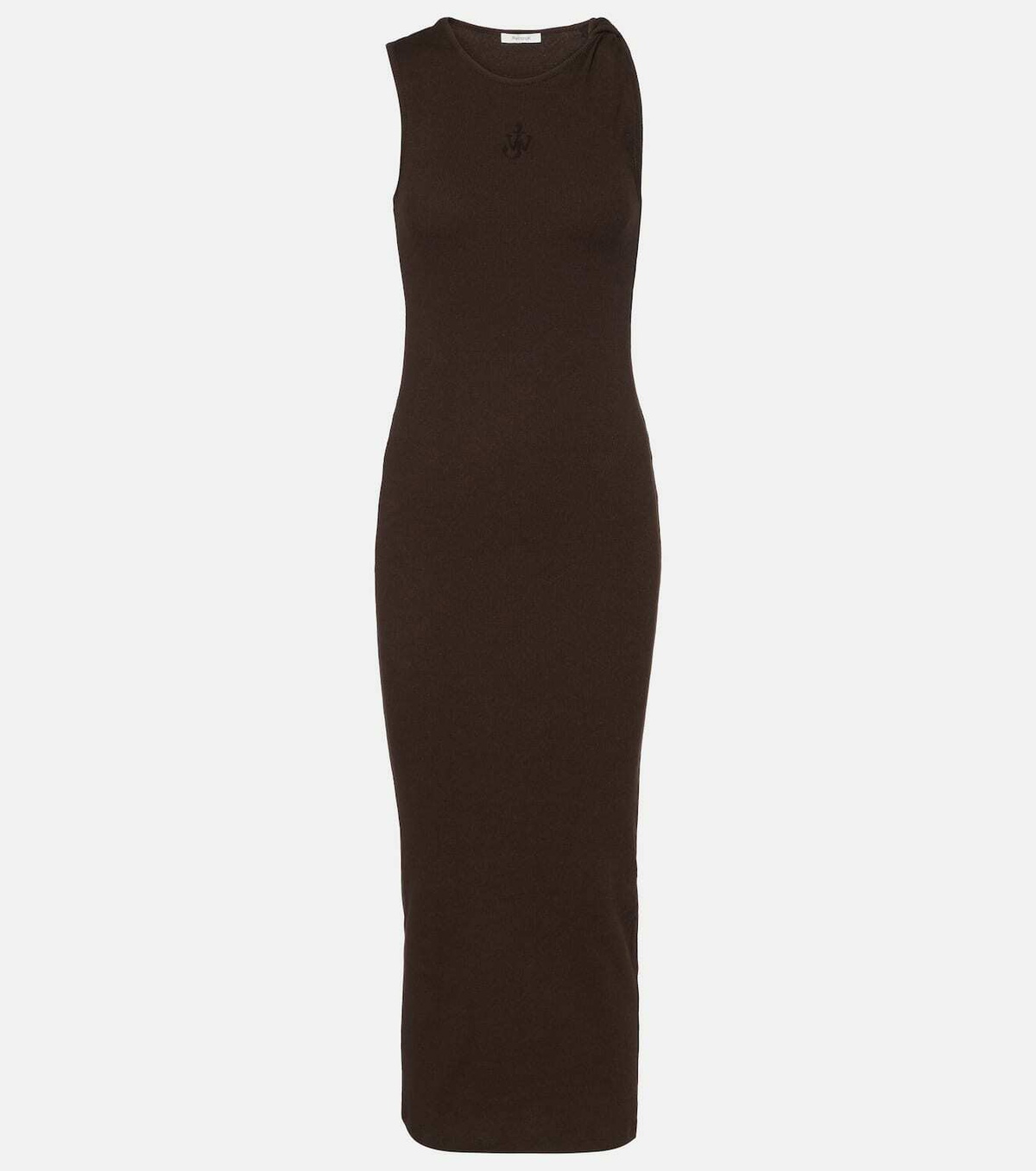 JW Anderson Embroidered cotton maxi dress