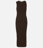 JW Anderson Embroidered cotton maxi dress