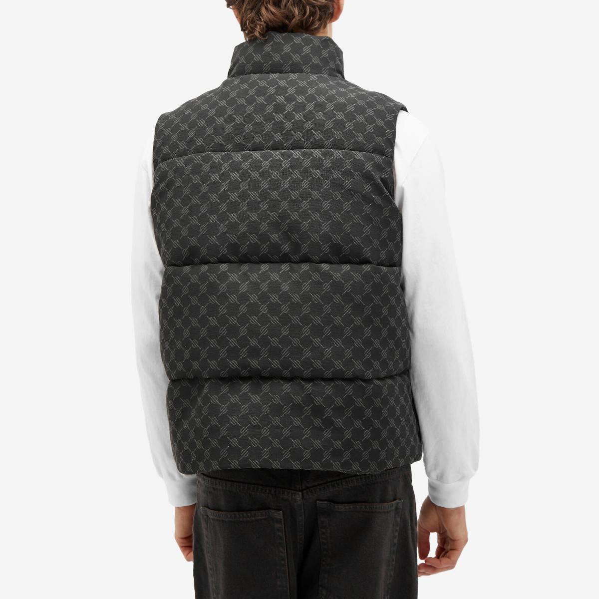 Daily Paper Men's Pondo Monogram Down Vest in Black