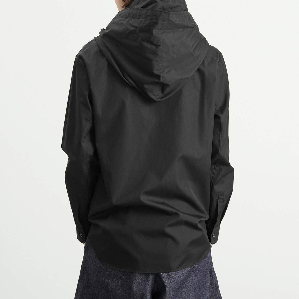 Comme des Garçons Homme Plus Men's Slouch Hooded Long Sleeve in Black