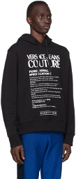 Versace Jeans Couture Black Logo Hoodie