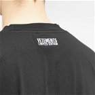 Vetements Men's Embroidered Logo T-Shirt in Black