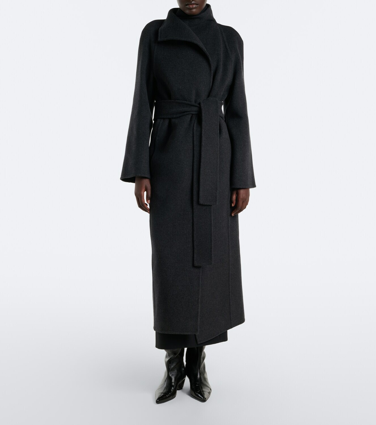 Khaite Romare wool wrap coat