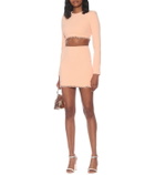 David Koma Embellished cady miniskirt