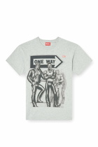 Diesel T-shirt with graphic print - T-Shirts - Unisex - Grey