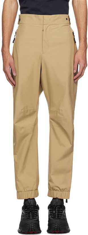 Photo: Moncler Grenoble Beige Drawstring Trousers